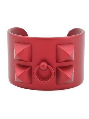 Hermes Bracelet Collier de Chien Red Sunset Aluminum S Matte Metal